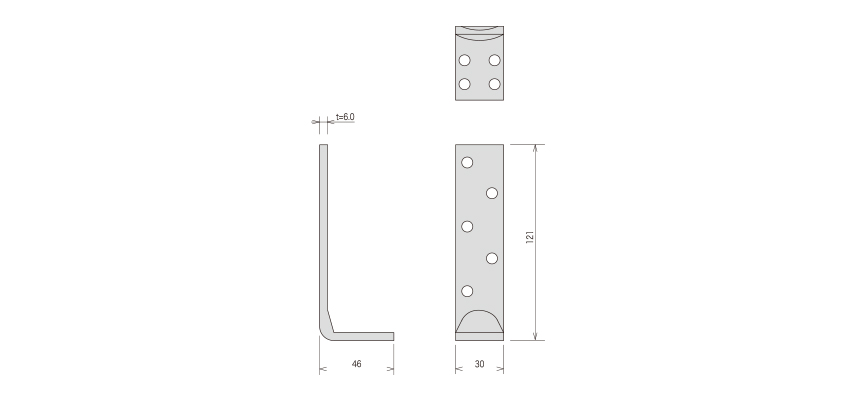 カナイ 建材 金物 フリーダムコーナーF-C10(床合板仕様)3#四角ビス止め-