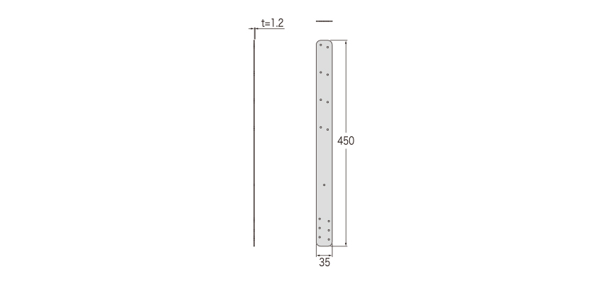 特売 カナイ 建材 公式の 建材 金物 帯金物 SD3545450× SD3545450×35 金物 