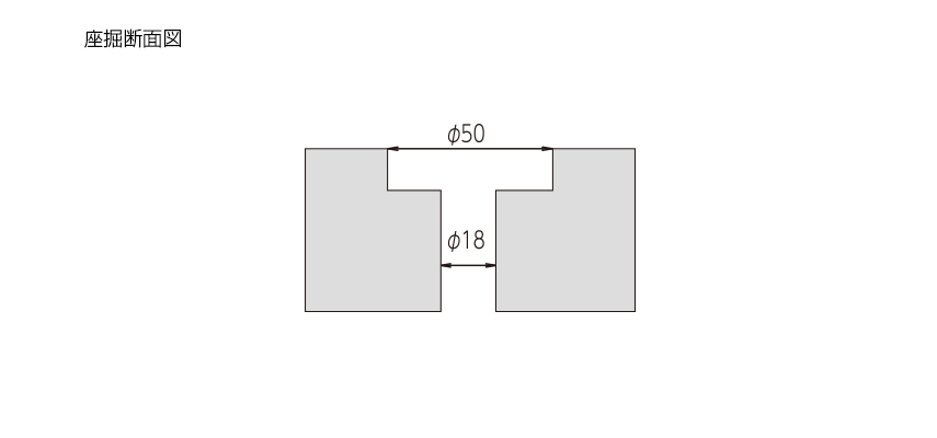 カナイ 建材 金物 SZB座堀錐φ18×φ70 - 3